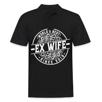 Meilleure ex-femme du monde depuis le divorce de 2019 - Polo Homme - noir - Devant - Kai (181cm)