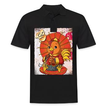 Jahr Des Hahns Mondneujahrsfest Chinesisches - Männer Poloshirt - Schwarz - Vorne - Kai (181cm)