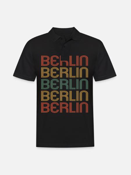Berlin Berlinerin Berlin City Berlin - Men's Polo Shirt - black