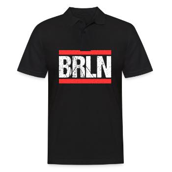 Berlin Berlinerin Berliner Stadt Berlin - Männer Poloshirt - Schwarz - Vorne - Kai (181cm)