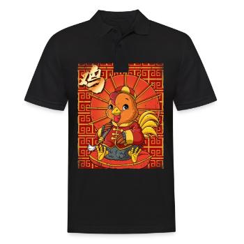 Jahr Des Hahns Mondneujahrsfest Chinesisches - Männer Poloshirt - Schwarz - Vorne - Kai (181cm)