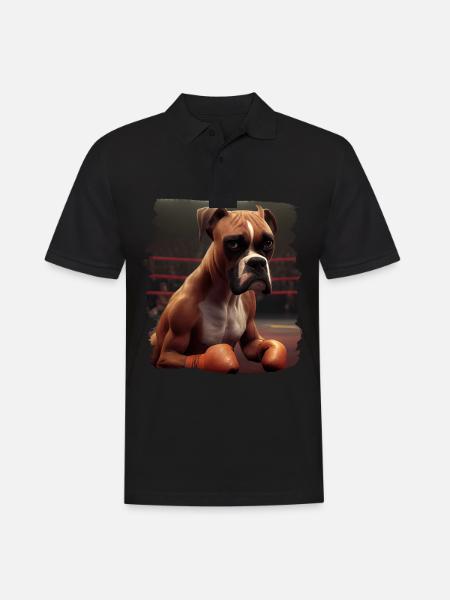 Boxer Dog Proprietario Dog Dogs Dog Breed Boxer - Polo da uomo - nero