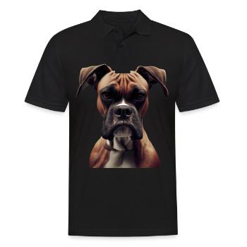 Boxer Hundebesitzer Hund Hunde Hunderasse Boxer - Männer Poloshirt - Schwarz - Vorne - Kai (181cm)