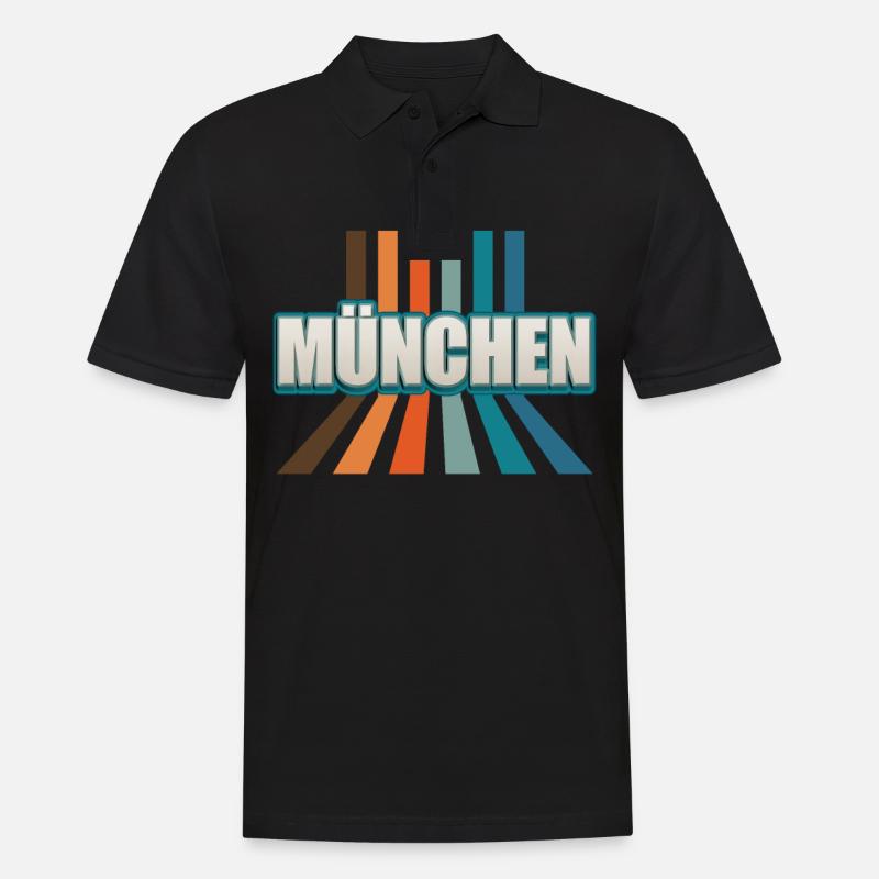 Munich Munich Munich - Men's Polo Shirt - black