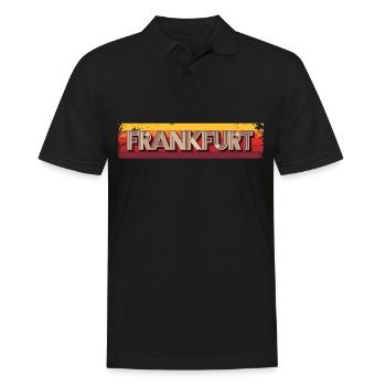 Frankfurterin Frankfurter Frankfurt - Männer Poloshirt - Schwarz - Vorne - Kai (181cm)