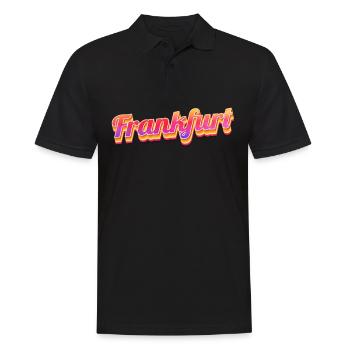 Frankfurterin Frankfurter Frankfurt - Männer Poloshirt - Schwarz - Vorne - Kai (181cm)