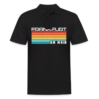 Frankfurterin Frankfurter Frankfurt - Männer Poloshirt - Schwarz - Vorne - Kai (181cm)