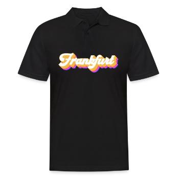Frankfurterin Frankfurter Frankfurt - Männer Poloshirt - Schwarz - Vorne - Kai (181cm)