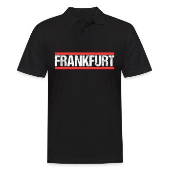 Frankfurterin Frankfurter Frankfurt - Männer Poloshirt - Schwarz - Vorne - Kai (181cm)