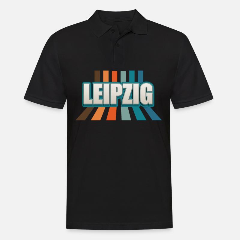 Leipzigerin Leipziger Leipzig - Männer Poloshirt - Schwarz