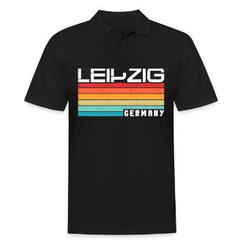 Leipzigerin Leipziger Leipzig - Männer Poloshirt - Schwarz - Vorne - Kai (181cm)