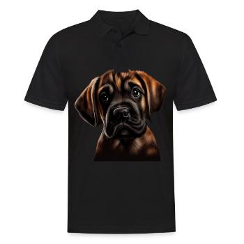Great Dane Great Dane Dog Dogs Great Dane - Men's Polo Shirt - black - Front - Kai (181cm)