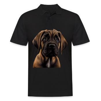 Great Dane Great Dane Dog Dogs Great Dane - Men's Polo Shirt - black - Front - Kai (181cm)