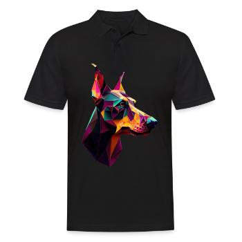 Doberman Dobermans Dog Dogs Puppy Doberman - Men's Polo Shirt - black - Front - Kai (181cm)