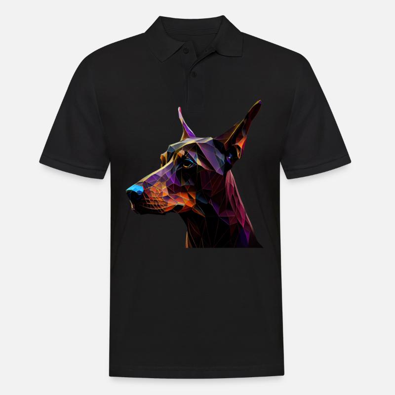 Dobermann Dobermänner Hund Hunde Welpe Dobermann - Männer Poloshirt - Schwarz