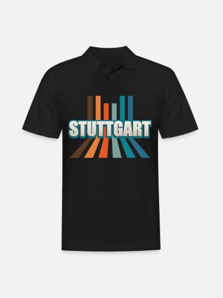 Stuttgartererin Stuttgarterer Stuttgarter - Männer Poloshirt - Schwarz