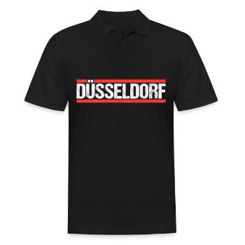 Düsseldorferin Düsseldorfer Düsseldorf - Männer Poloshirt - Schwarz - Vorne - Kai (181cm)