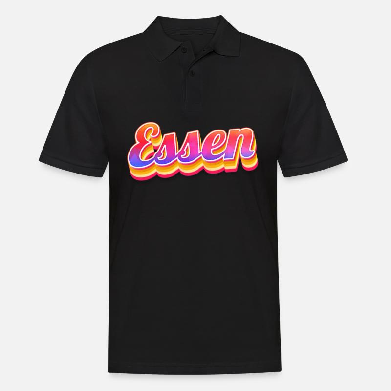 Essenerin Essener Essen - Männer Poloshirt - Schwarz