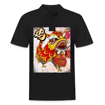 Jahr Des Hahns Mondneujahrsfest Chinesisches - Männer Poloshirt - Schwarz - Vorne - Kai (181cm)
