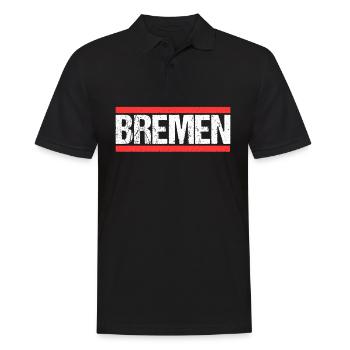 Bremerin Bremer Bremen - Männer Poloshirt - Schwarz - Vorne - Kai (181cm)