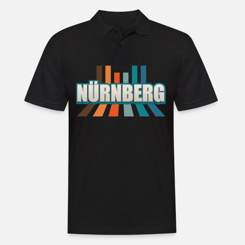 Nürnbergerin Nürnberger Nürnberg - Männer Poloshirt - Schwarz