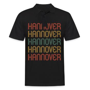 Hannoveranerin Hannoveraner Hannover - Männer Poloshirt - Schwarz - Vorne - Kai (181cm)