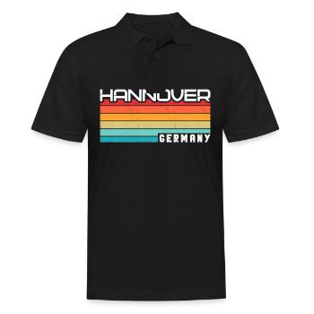 Hannoveranerin Hannoveraner Hannover - Männer Poloshirt - Schwarz - Vorne - Kai (181cm)