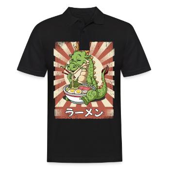 Ramen Drache Nudelsuppe Ramen - Männer Poloshirt - Schwarz - Vorne - Kai (181cm)