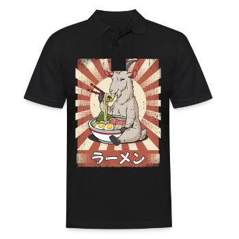 Ramen Ziege Nudelsuppe Ramen - Männer Poloshirt - Schwarz - Vorne - Kai (181cm)