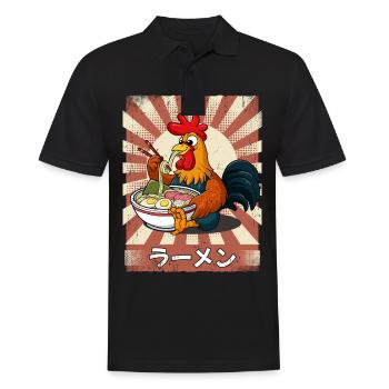 ramen rooster noodle soup ramen - Men's Polo Shirt - black - Front - Kai (181cm)