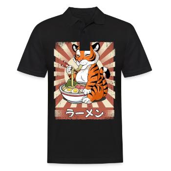 Ramen Tiger Noodle Soup Ramen - Polo Homme - noir - Devant - Kai (181cm)