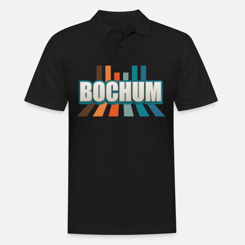 Bochumerin Bochumer Bochum - Männer Poloshirt - Schwarz