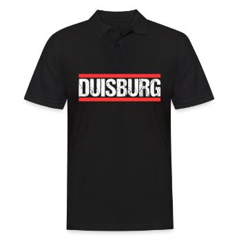 Duisburgerin Duisburger Duisburg - Männer Poloshirt - Schwarz - Vorne - Kai (181cm)