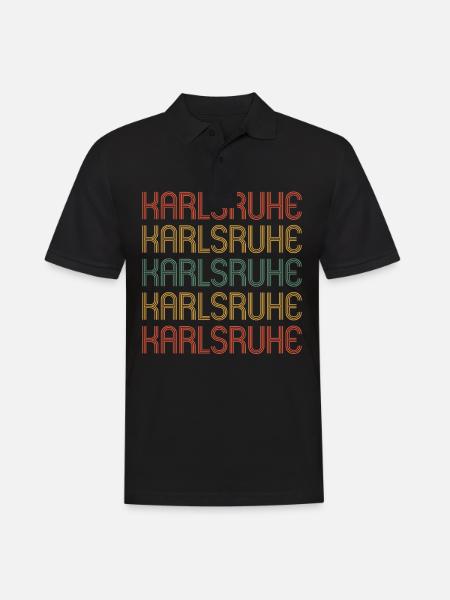 Karlsruherin Karlsruher Karlsruhe - Men's Polo Shirt - black