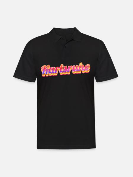 Karlsruherin Karlsruher Karlsruhe - Men's Polo Shirt - black