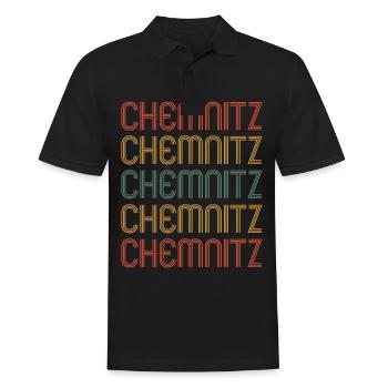 Chemnitzerin Chemnitzer Chemnitz - Männer Poloshirt - Schwarz - Vorne - Kai (181cm)