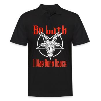 Satan Beelzebub Devil Gothic Pentagram Mystical - Men's Polo Shirt - black - Front - Kai (181cm)