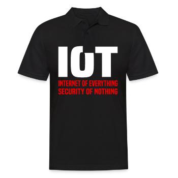 Internet Of Things IOT Programmer Admin IT - Men's Polo Shirt - black - Front - Kai (181cm)