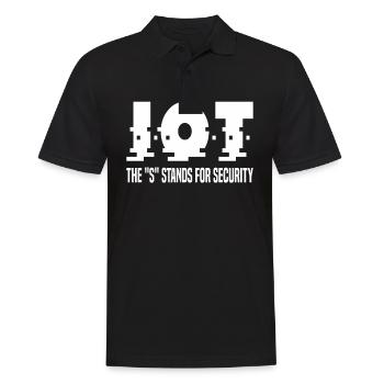 Internet Des Objets IOT Programmeur Admin IT - Polo Homme - noir - Devant - Kai (181cm)