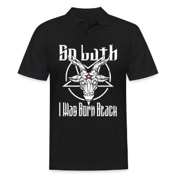 Satan Belzébuth Diable Gothique Pentagramme Mystique - Polo Homme - noir - Devant - Kai (181cm)