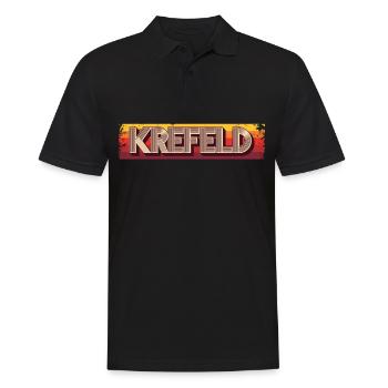Krefelderin Krefelder Krefeld - Männer Poloshirt - Schwarz - Vorne - Kai (181cm)