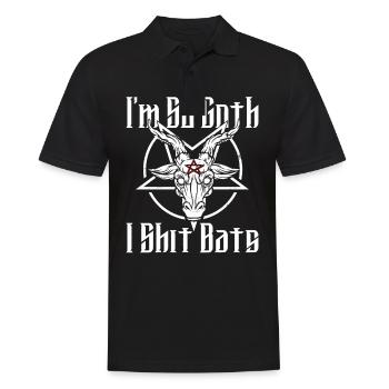 Satan Belzébuth Diable Gothique Pentagramme Mystique - Polo Homme - noir - Devant - Kai (181cm)