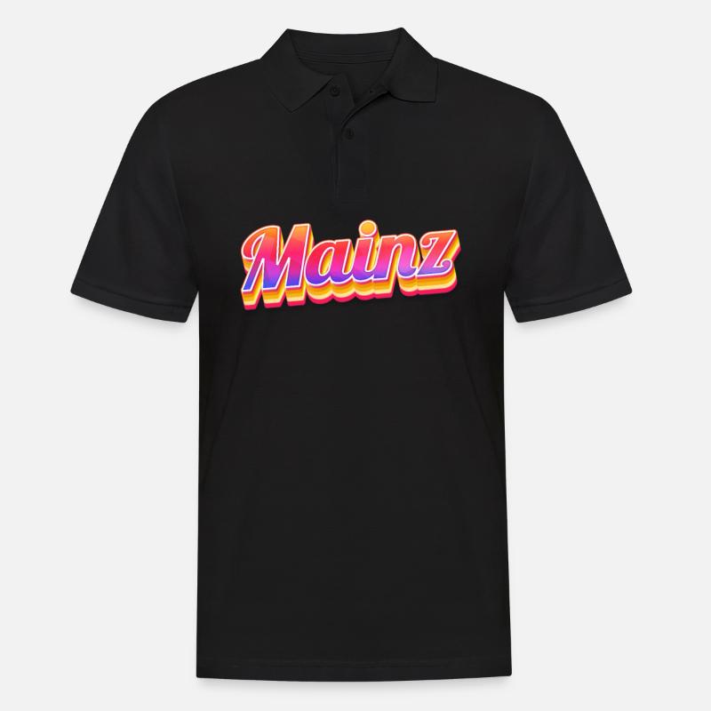 Mainzerin Mainzer Mainz - Männer Poloshirt - Schwarz