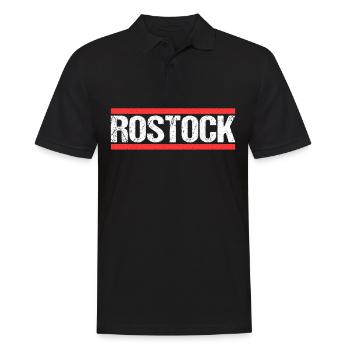 Rostockerin Rostocker Rostock - Männer Poloshirt - Schwarz - Vorne - Kai (181cm)