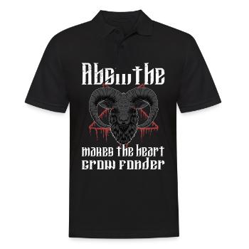 Satan Beelzebub Teufel Gothic Pentagram Mystisch - Männer Poloshirt - Schwarz - Vorne - Kai (181cm)