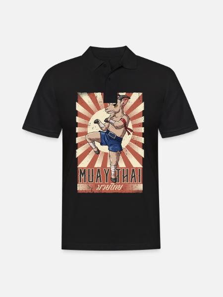 Muay Thai - Men's Polo Shirt - black