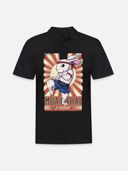 Muay Thai - Men's Polo Shirt - black