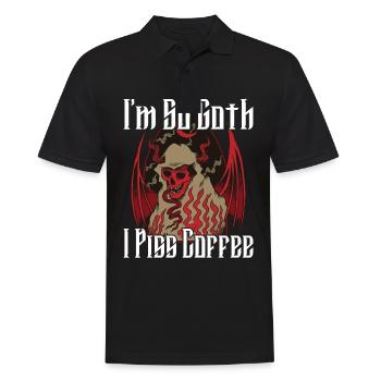 Satan Belzébuth Diable Gothique Pentagramme Mystique - Polo Homme - noir - Devant - Kai (181cm)