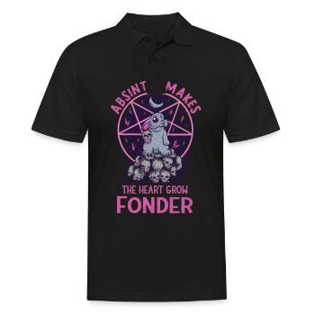 Satan Beelzebub Teufel Gothic Pentagram Mystisch - Männer Poloshirt - Schwarz - Vorne - Kai (181cm)