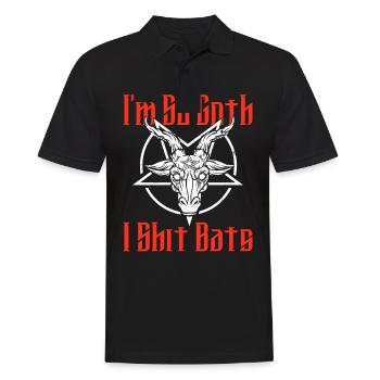 Satan Beelzebub Devil Gothic Pentagram Mystical - Men's Polo Shirt - black - Front - Kai (181cm)